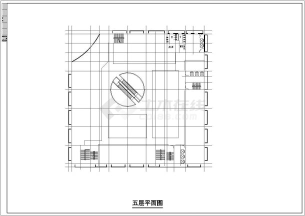综合楼设计_二十七层综合商业建筑CAD图-图一