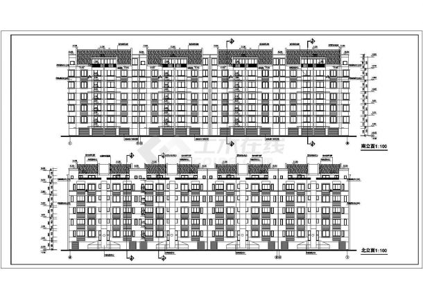 住宅设计_高新区六层居住区31栋住宅楼CAD图-图二