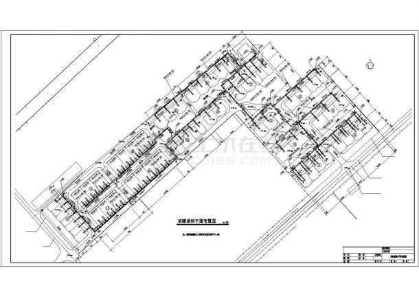 某经济开发区小区室外水暖管道设计施工方案CAD图纸-图二