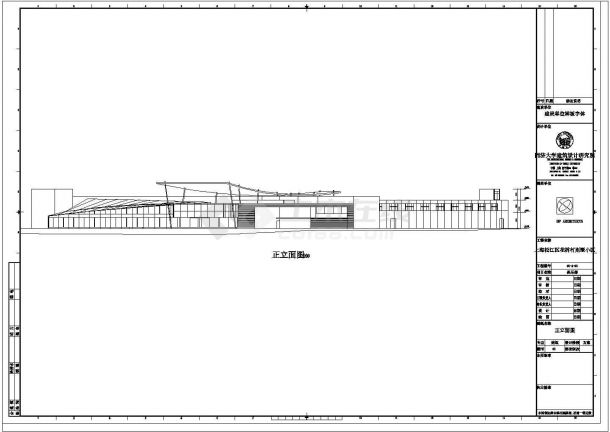 上海松江区花桥村别墅小区二层框架结构俱乐部设计cad全套建筑施工图（标注详细）-图一