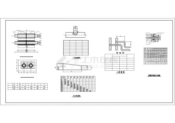 某老城区住宅小区热力管网设计施工方案CAD图纸-图一