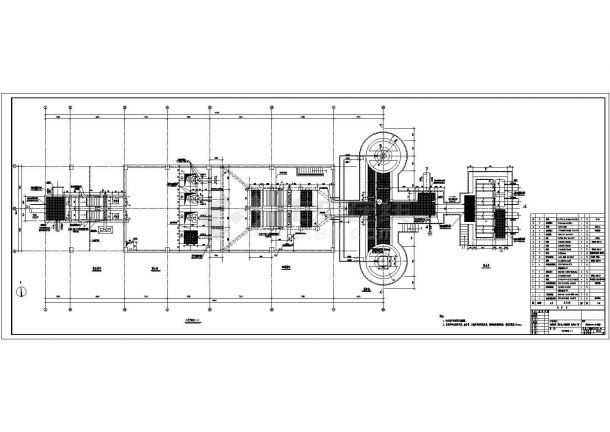某大型城市污水处理厂设计cad全套工艺施工图纸（ 采用CASS工艺）-图二