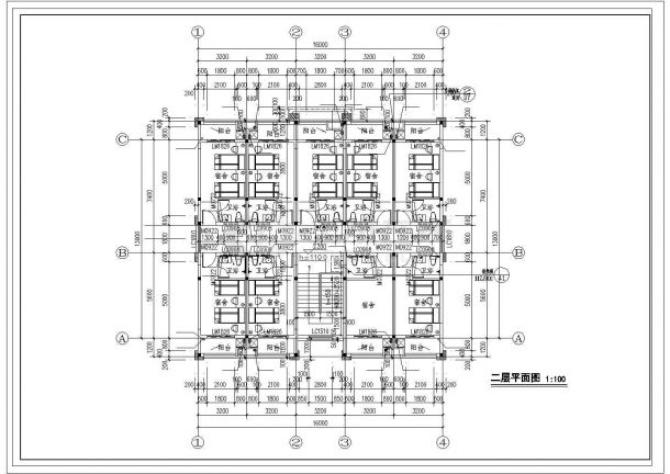 郑州市某大型工厂480平米2层砖混结构宿舍楼全套给排水设计CAD图纸-图一