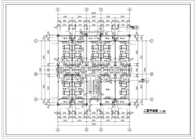 郑州市某大型工厂480平米2层砖混结构宿舍楼全套给排水设计CAD图纸_图1