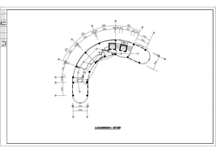 某办公楼报警CAD设计构造详细图纸_图1