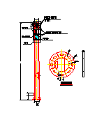 交通设施8米10米悬臂式红绿灯、人行道信号灯设计施工图纸-图二