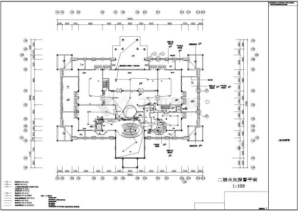 某会所消防电气CAD设计构造大样图纸-图一