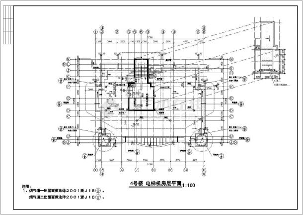 住宅设计_某住宅小区建筑平面CAD图-图二