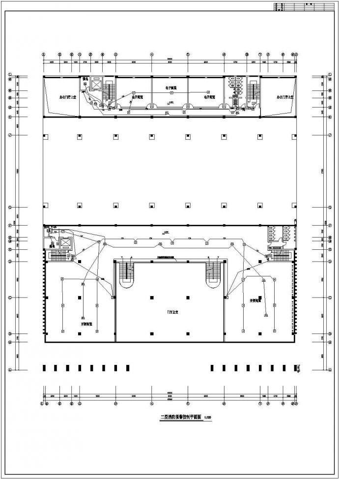某学校图书馆电气CAD电气设计构造完整图纸_图1