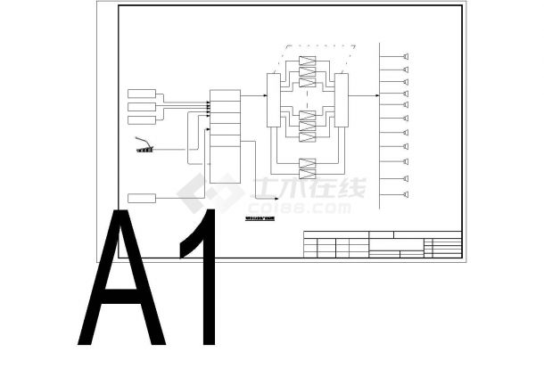某图书馆弱电CAD电气设计全套构造图纸-图二