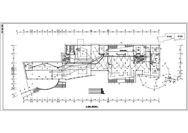 某远程教育综合楼CAD电气设计施工图纸-图一