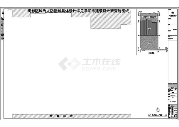 某技师学院地下室给排水设计cad图纸-图二