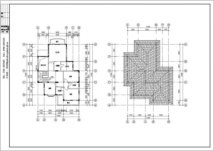 某二层带地下层砖混结构乡村小别墅设计cad全套建施图（标注详细）_图1