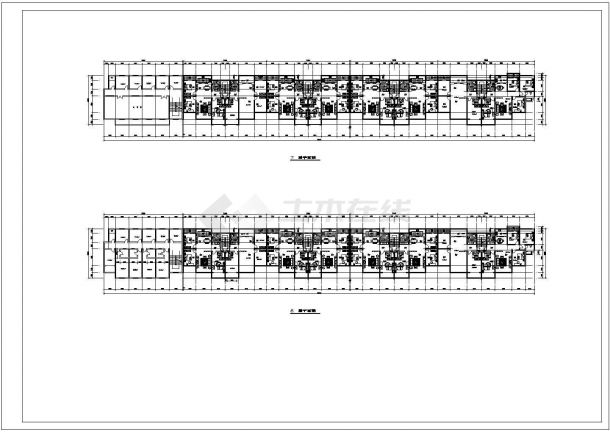 商住楼设计_七层商住楼平立面方案CAD图-图二