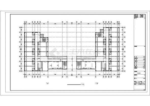 杭州市某大型企业家属院6层砖混结构住宅楼全套给排水设计CAD图纸-图二