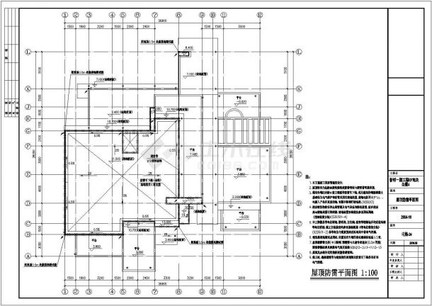 某三层别墅建筑结构电气暖通全套CAD图纸-图一