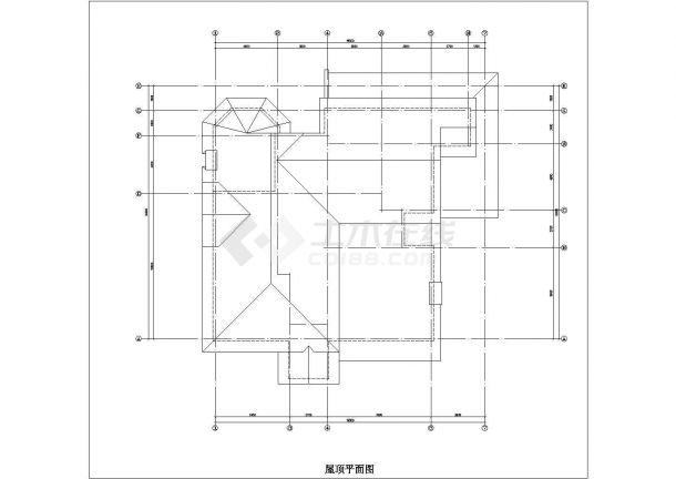 某二层框架结构新农村简欧别墅（总建筑面积478.25平方米）设计cad建筑方案图（甲级院设计）-图一