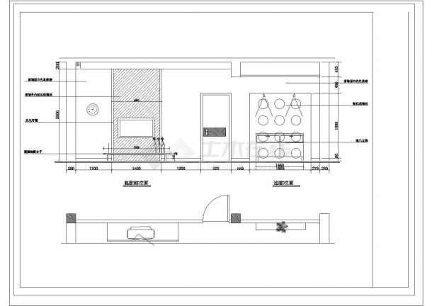 某三层砖混结构私人别墅室内装修设计cad全套施工图纸（甲级院设计）-图一