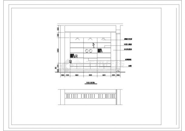 某三层砖混结构私人别墅室内装修设计cad全套施工图纸（甲级院设计）-图二