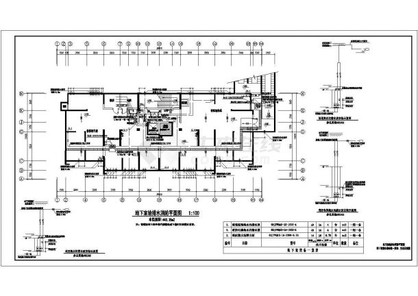 蚌埠市涂山路某社区30层框架结构住宅楼给排水设计CAD图纸-图一