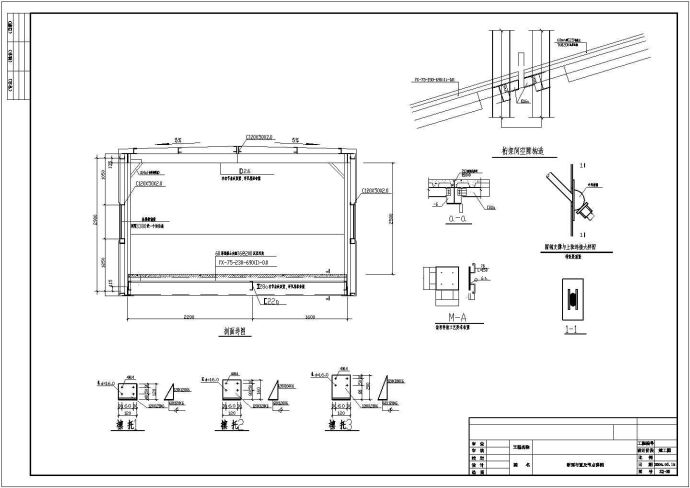 某钢结构栈桥结构设计cad全套施工图纸（标注详细）_图1