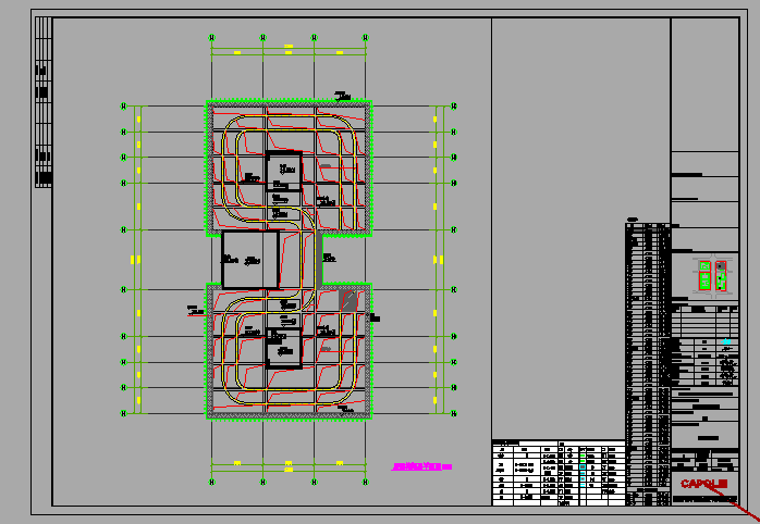 某超高层框架核心筒结构研发大楼设计cad全套建筑施工图（含设计说明）