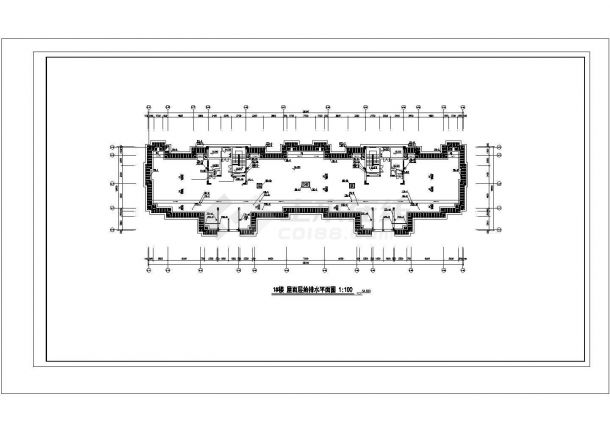 珠海市长乐家园小区17层框架结构住宅楼全套给排水设计CAD图纸-图一