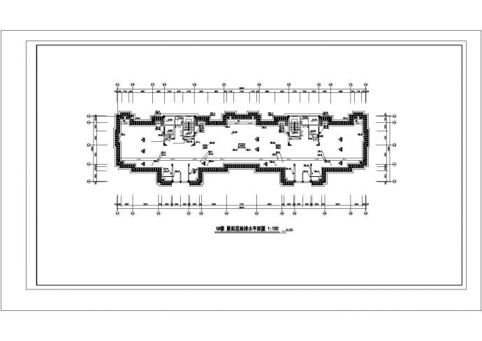 珠海市长乐家园小区17层框架结构住宅楼全套给排水设计CAD图纸_图1
