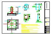 某地区钢膜结构车棚建筑设计cad施工图纸（6米宽，12米长，张拉膜结构施工）-图二