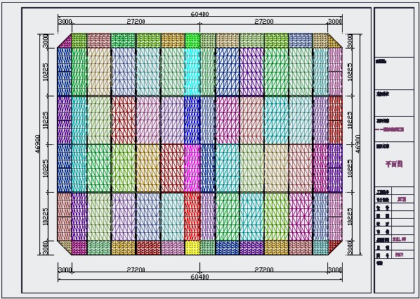 膜结构篮球场工程全套施工图