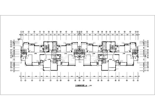 常州市某居住区18层框架结构住宅楼全套给排水设计CAD图纸（含机房层）-图二