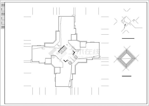 1.9万平米34层剪力墙结构住宅楼给排水设计CAD图纸（33-34为复式）-图一