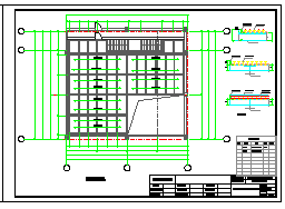 5.6米的门面钢结构夹层设计，包括钢结构及楼面结构施工图-图一