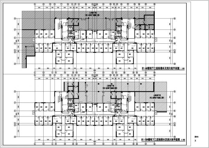 温州市澄和家园小区1.8万平28层框架结构住宅楼给排水设计CAD图纸_图1
