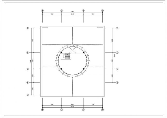 某三层框架结构私人别墅室内装修设计cad平面施工图（甲级院设计）_图1