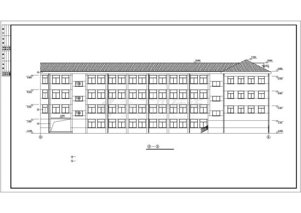 某中学教学楼建筑施工图（含设计说明）-图二
