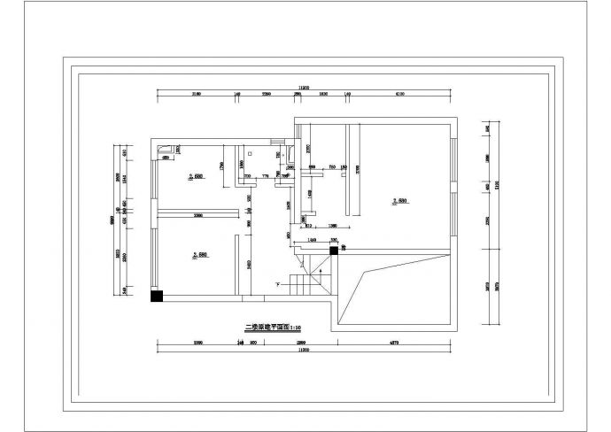 某三层砖混结构私家别墅现代风格室内装修设计cad全套施工图（含设计说明）_图1