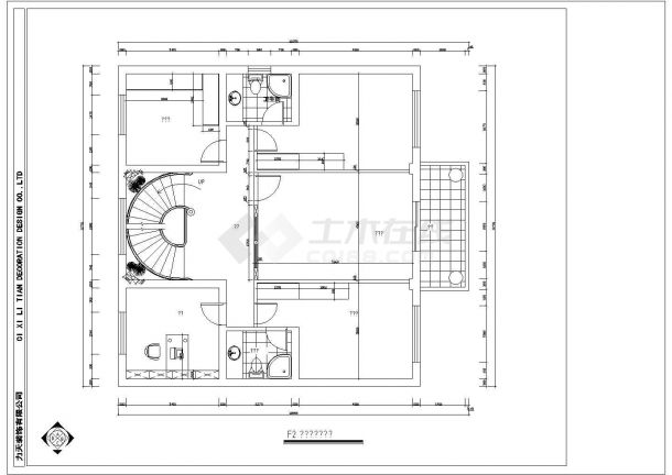 宁波某三层砖混结构私家别墅室内装修设计cad全套施工图（甲级院设计）-图一