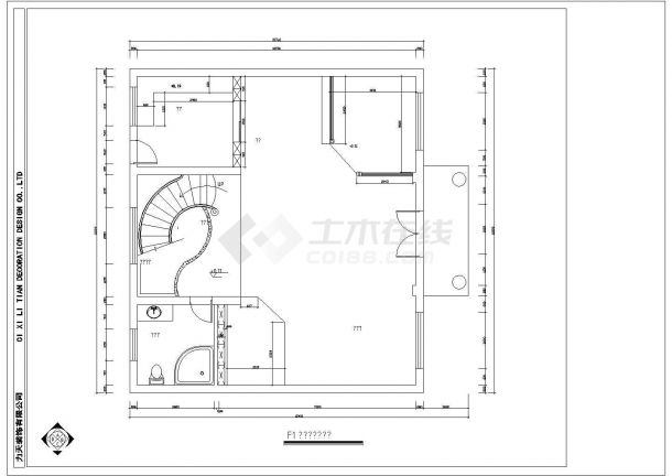 宁波某三层砖混结构私家别墅室内装修设计cad全套施工图（甲级院设计）-图二