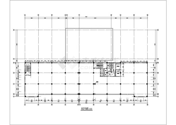 某六层砖混结构宾馆设计cad建筑方案图-图一