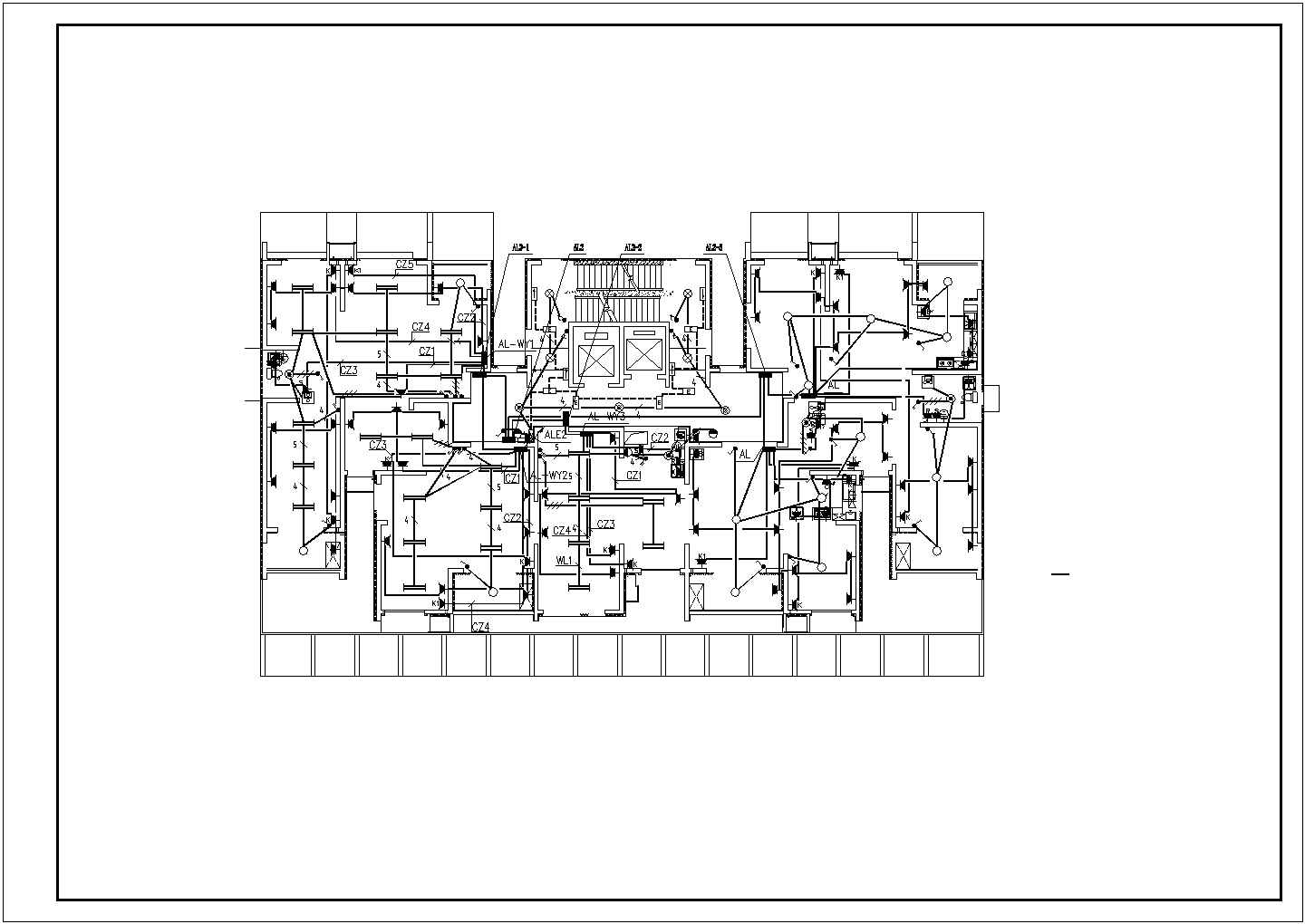 张家口大型商住楼电气施工图CAD图纸14