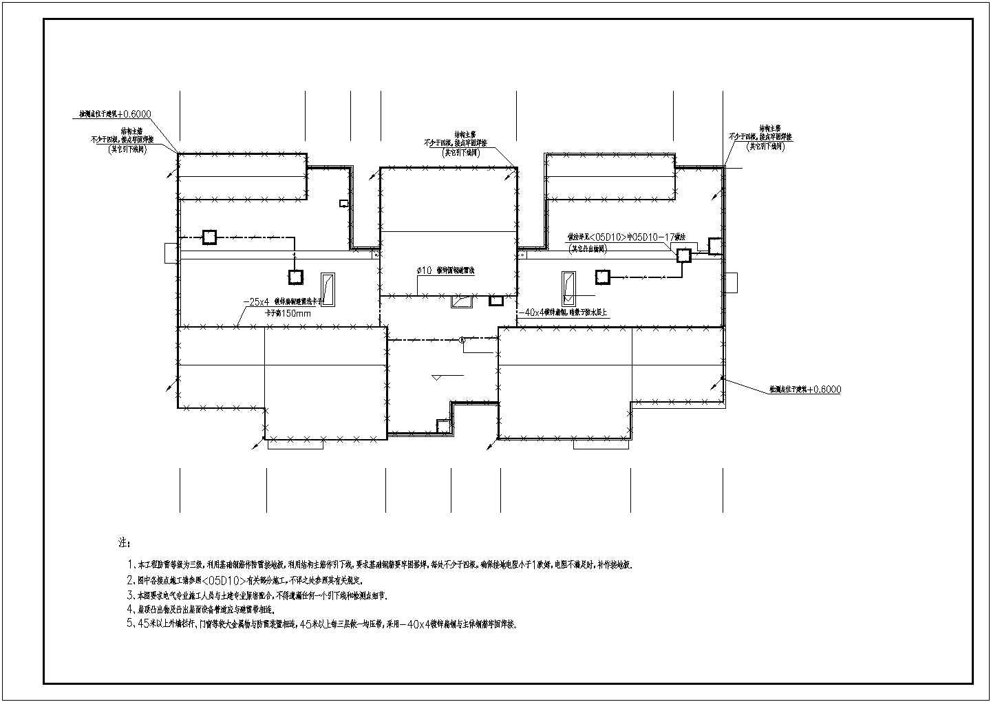 张家口大型商住楼电气施工图CAD图纸18