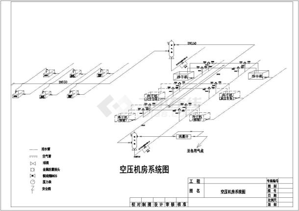 空压机房图纸-图二