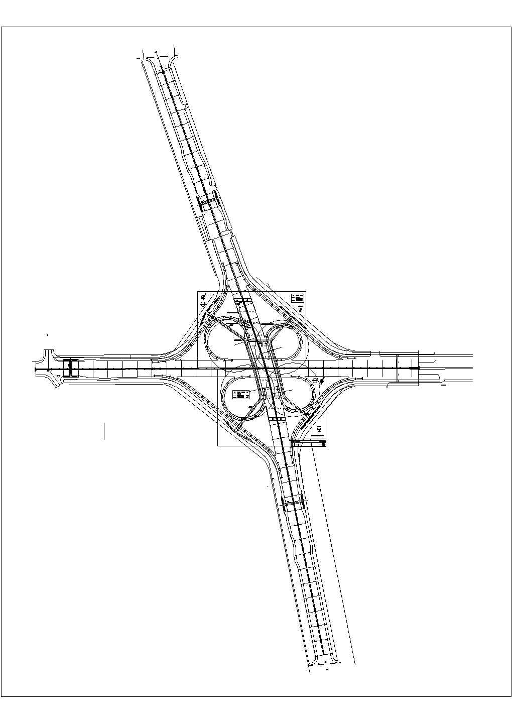 青岛市海尔路辽阳路立交桥绿化、亮化工程图纸