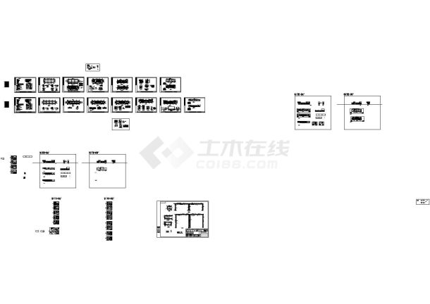 某商业中心步行街集装箱式商铺建筑设计施工图纸-图一