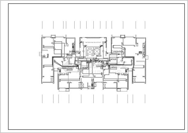 张家口大型商住楼电气施工图CAD图纸25-图一