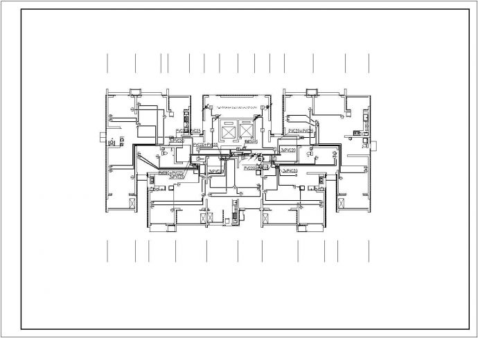 张家口大型商住楼电气施工图CAD图纸25_图1