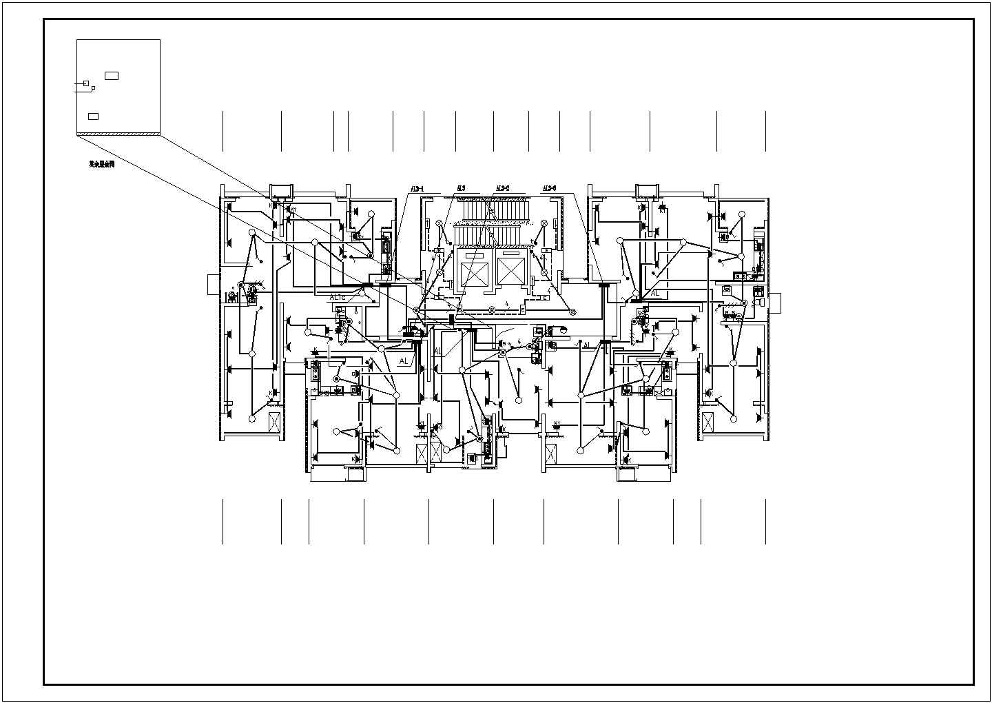 张家口大型商住楼电气施工图CAD图纸27