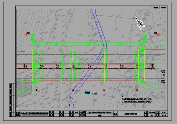 南部生态新城城市道路主干路网工程-玉溪桥设计cad全套施工图（含设计说明，含招标文件）-图二