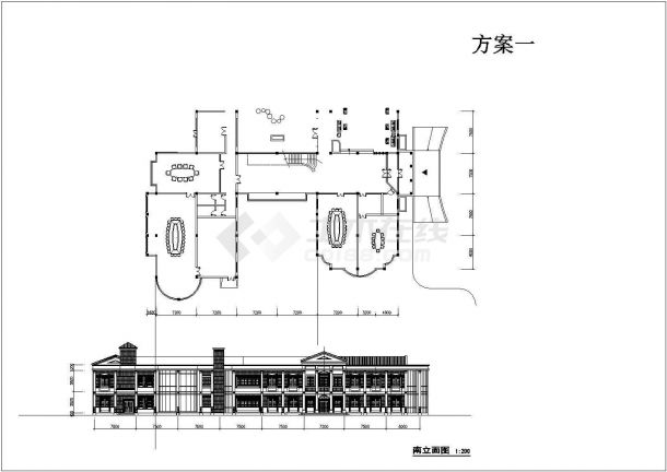 某接待处欧式风格贵宾楼-图二